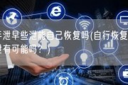 手泄早些泄能自己恢复吗(自行恢复早泄有可能吗？)