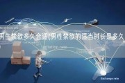 男生禁欲多久合适(男性禁欲的适当时长是多久？)