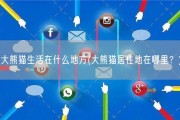 大熊猫生活在什么地方(大熊猫居住地在哪里？)