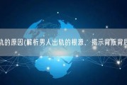 男人出轨的原因(解析男人出轨的根源，揭示背叛背后的真相)