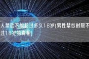男人禁欲不能超过多久18岁(男性禁欲时限不能超过18岁的真相)