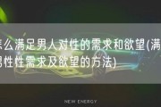 怎么满足男人对性的需求和欲望(满足男性性需求及欲望的方法)