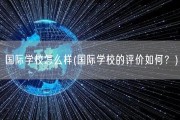 国际学校怎么样(国际学校的评价如何？)